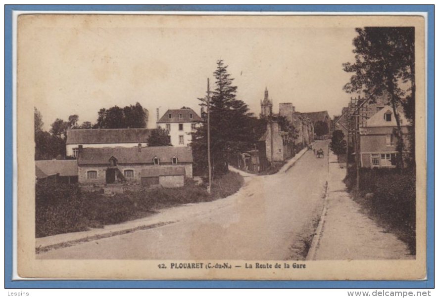 22 - PLOUARET --  La Route De La Gare - Plouaret