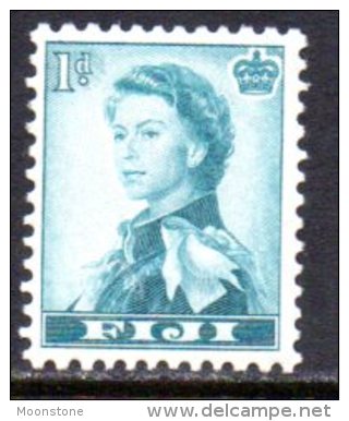 Fiji QEII 1954 1d Definitive, Wmk. Multiple Script CA, MNH - Fiji (...-1970)