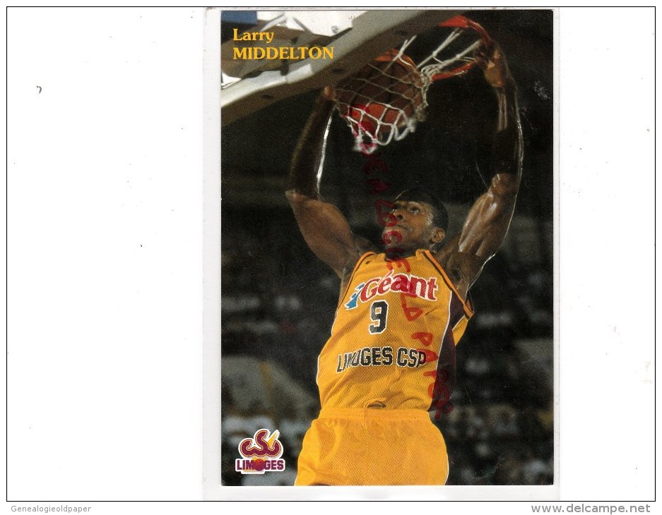 87 - LIMOGES - CSP -  BASKET BALL- SAISON 95-96- LARRY MIDDELTON - Basket-ball