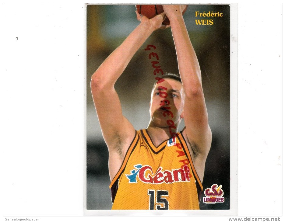 87 - LIMOGES - CSP -  BASKET BALL- SAISON 95-96-  FREDERIC WEIS - Basket-ball