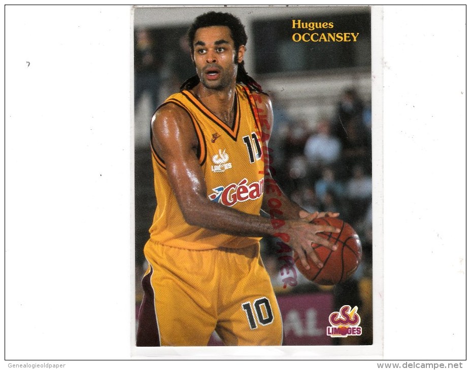 87 - LIMOGES - CSP -  BASKET BALL- SAISON 95-96-  HUGUES OCCANSEY - Basketball