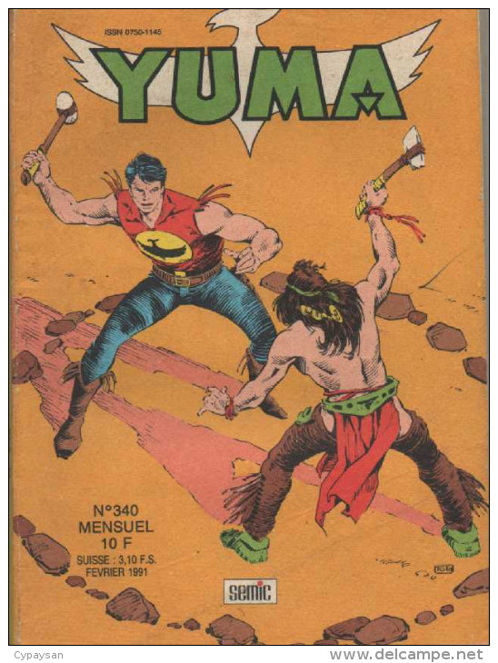 YUMA N° 340 BE SEMIC AVEC ZAGOR 02-1991 - Yuma