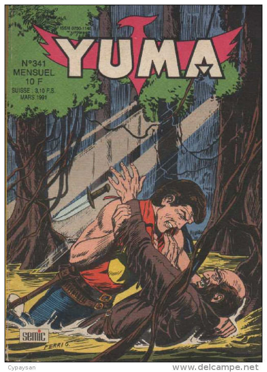 YUMA N° 341 BE SEMIC AVEC ZAGOR 03-1991 - Yuma