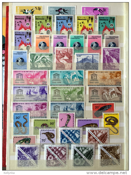 Rwanda - Collection de 1962 à 1983 - Complète - MNH (44 Photos)