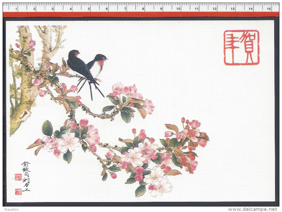 CHINE - 1984 -  JOLI ENTIER POSTAL THEME OISEAUX - - Cartes Postales