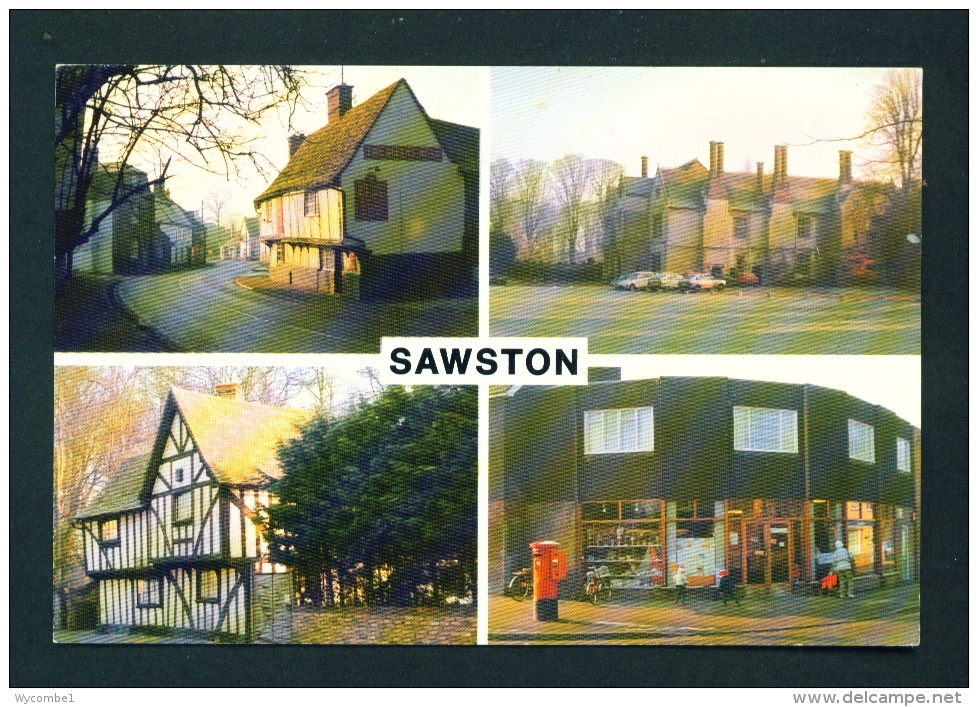 ENGLAND  -  Sawston  Multi View  Used Postcard As Scans - Other & Unclassified