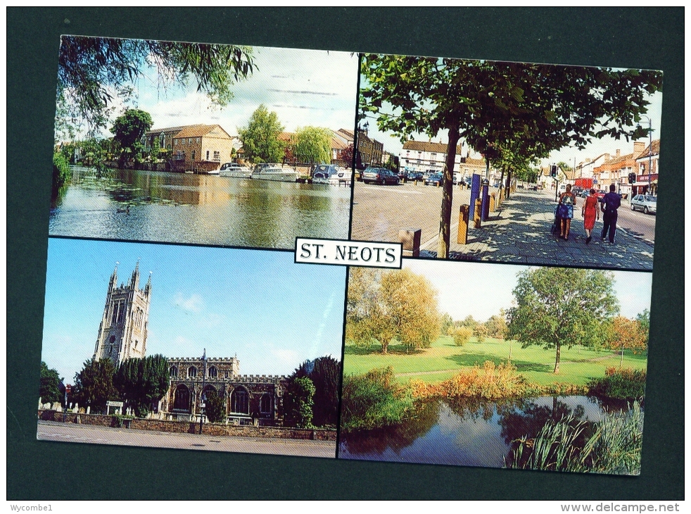 ENGLAND  -  St Neots  Multi View  Used Postcard As Scans - Huntingdonshire