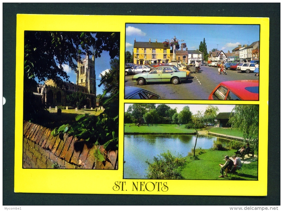 ENGLAND  -  St Neots  Multi View  Used Postcard As Scans - Huntingdonshire