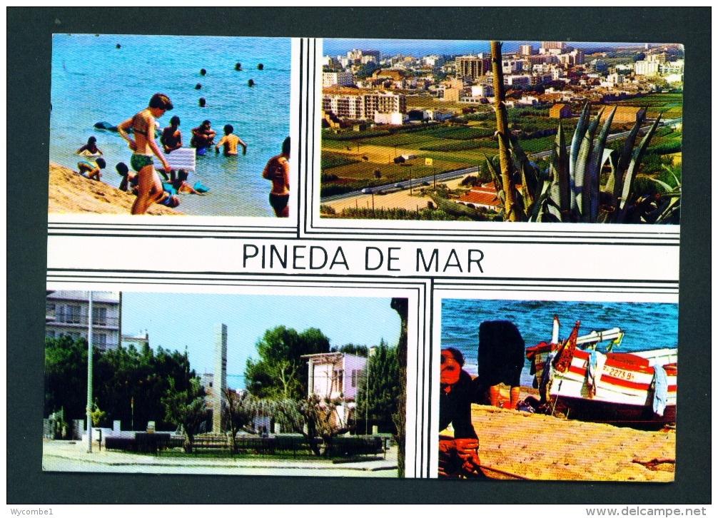 SPAIN  -  Pineda De Mar  Multi View  Used Postcard As Scans - Other & Unclassified