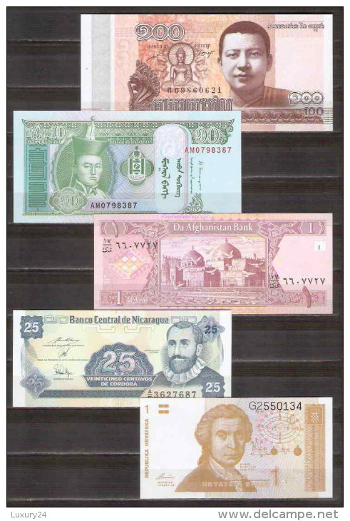 Lot  10  Pcs Different Paper Money Real Money Banknotes - UNC - Vrac - Billets