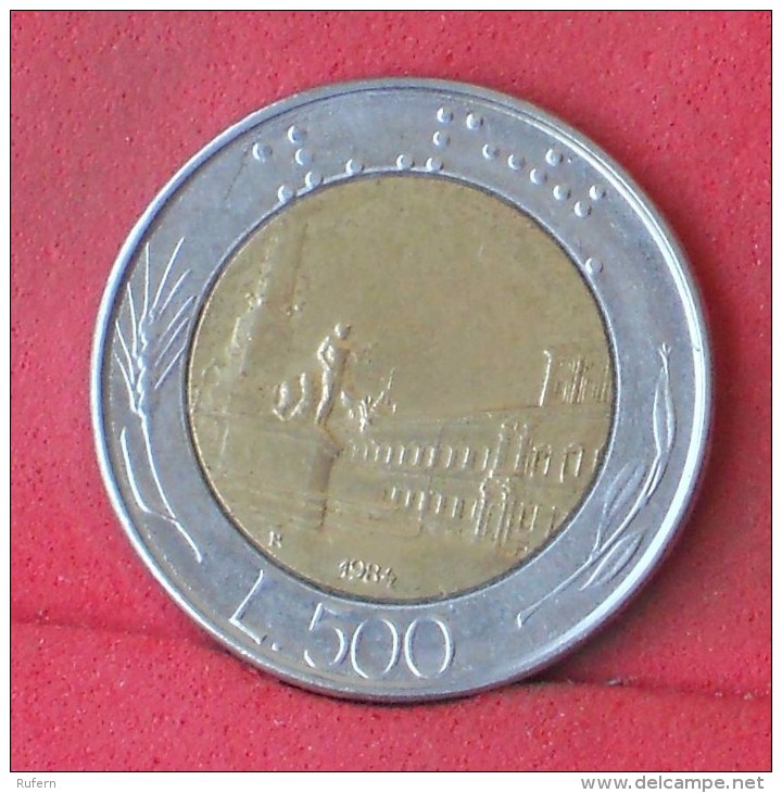 ITALY  500  LIRE  1984   KM# 111  -    (Nº12159) - 500 Lire