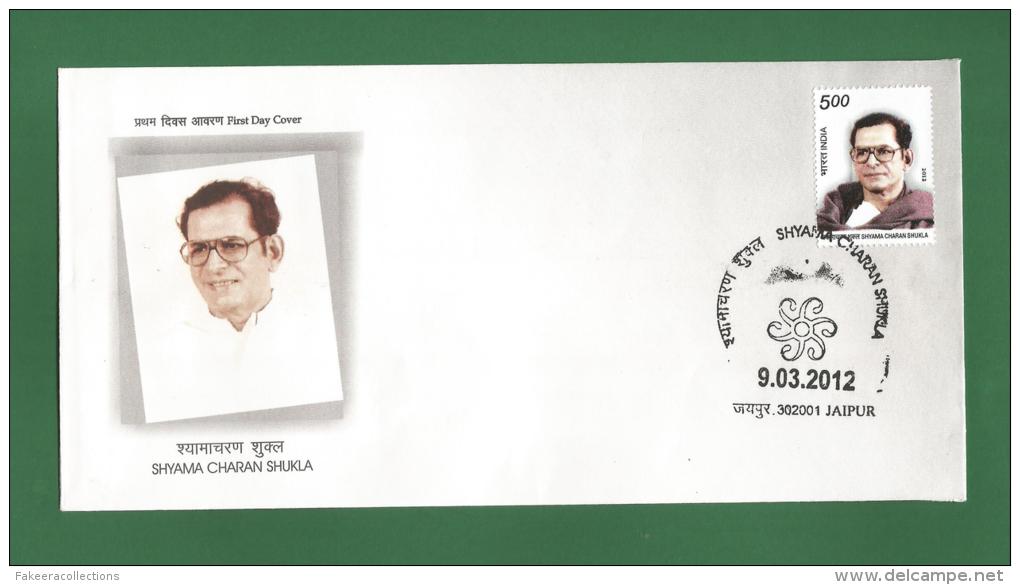 INDIA 2012 Inde Indien - SHYAMA CHARAN SHUKLA - FDC MNH ** -  As Scan - Lettres & Documents