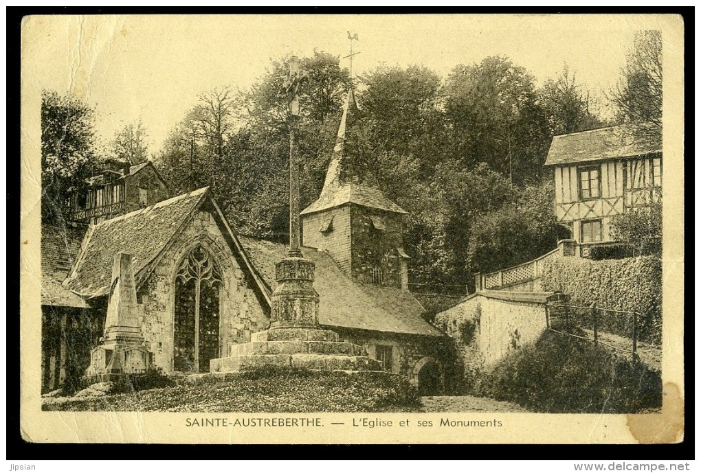 Cpa Du 76 Sainte Austreberthe -- L' église Et Ses Monuments       AA6 - Autres & Non Classés