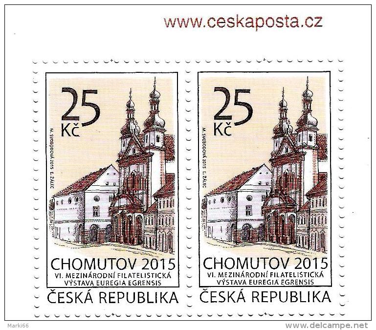 Czech Republic - 2015 - 6th Intl Philatelic Exhibition In Chomutov - Mint Stamp Booklet With Hologram And Overprint - Unused Stamps