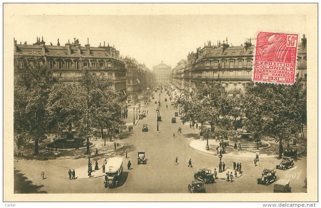 75 - PARIS - Avenue De L'Opéra - Transport Urbain En Surface