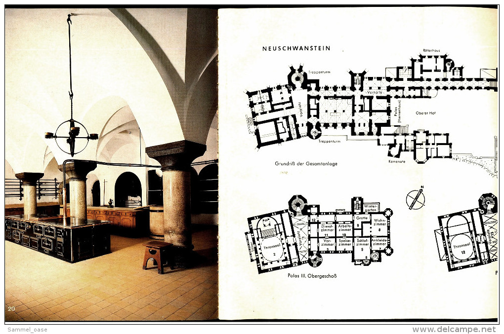 Broschüre / Heft : Schloss Neuschwanstein  -  Eine Beschreibung Mit Bildern  -  Von 1984 - Beieren