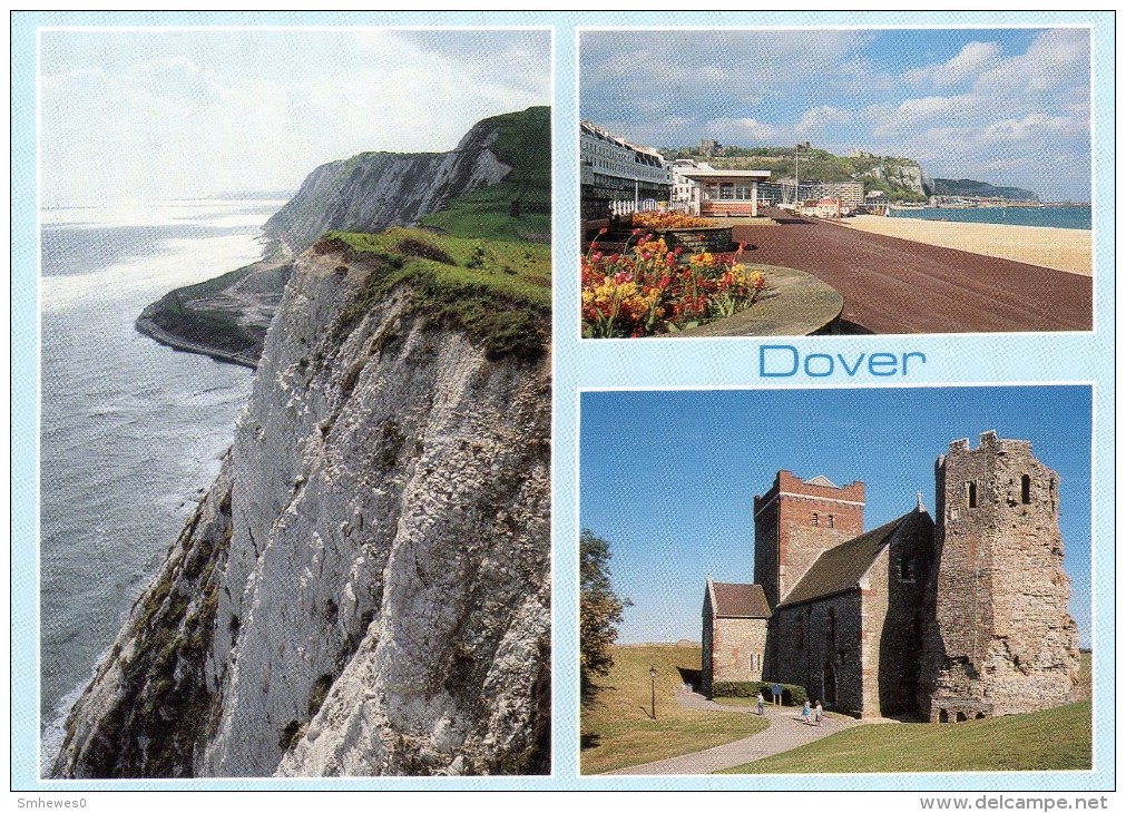Postcard - Dover (Castle/Cliff/Seafront/Lighthouse/Church), Kent. C12498 - Dover