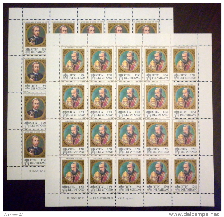 Vaticano /Vatican City 1996 --7° Morte S.Celestino E Nascita S.Alfonso De Liquori - IN FOGLIO **MNH - Blocs & Feuillets