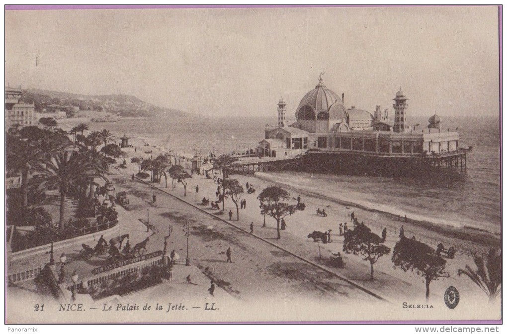 06  °°  Nice   :-   Le  Palais  De  La  Jetée   ***   T.B.E    écrite :  10  Janvier  1916  -  9x14 - Monumentos, Edificios