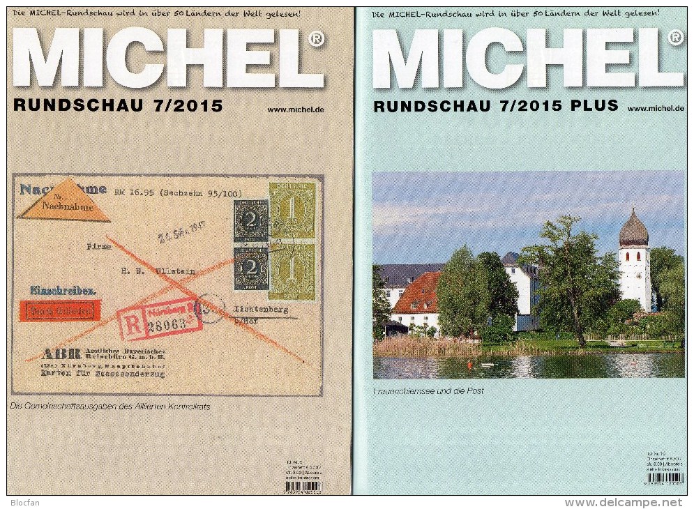 Briefmarken Rundschau MICHEL 7/2015 Sowie 7/2015-plus Neu 11€ New Stamps Of The World Catalogue And Magacine Of Germany - Ohne Zuordnung