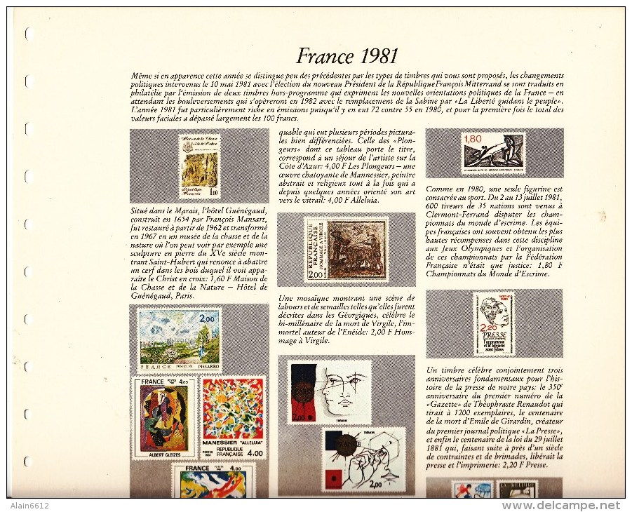 SAFE Dual - Jeu France 1981  - Réf 2137 - 5 Pages - Pre-printed Pages