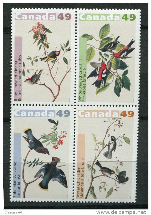 Canada **   N°  2076 à 2079 - Oiseaux - Audubon - Ungebraucht