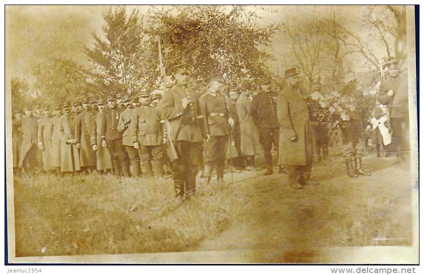 CEREMONIE SOLADTS FRANCAIS CP PHOTO ORIGINALE - Régiments