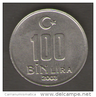 TURCHIA 100 BIN LIRA 2003 - Turkije