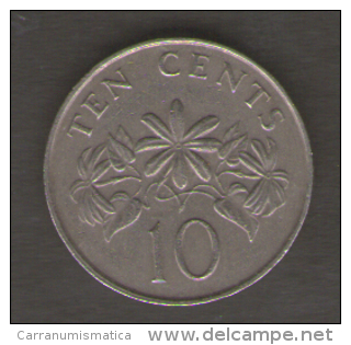 SINGAPORE 10 CENTS 1989 - Singapur