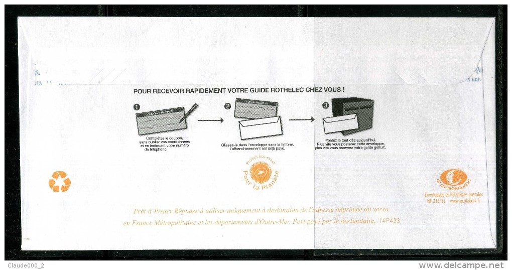 PAP Ciappa  " ROTHELEC "  Port Payé Par 14P433 NEUF ** - PAP : Antwoord /Ciappa-Kavena