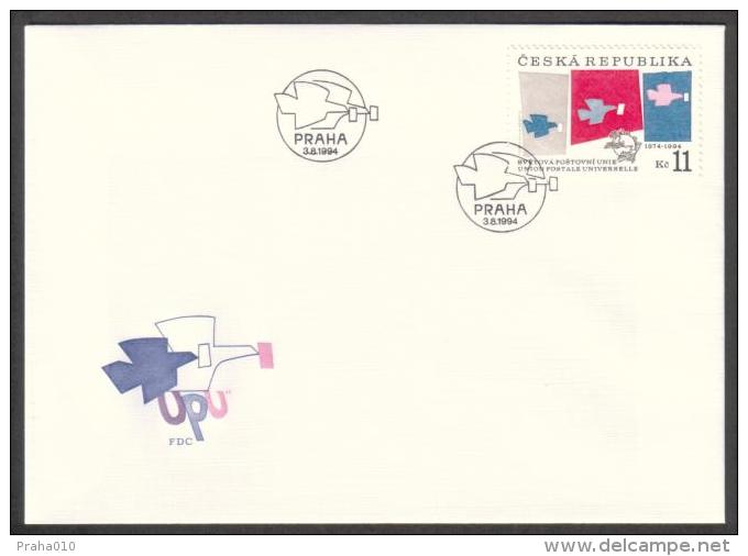 Czech Rep. / First Day Cover (1994/13) Praha: UPU - Union Postale Universelle, 1874-1994 - UPU (Union Postale Universelle)