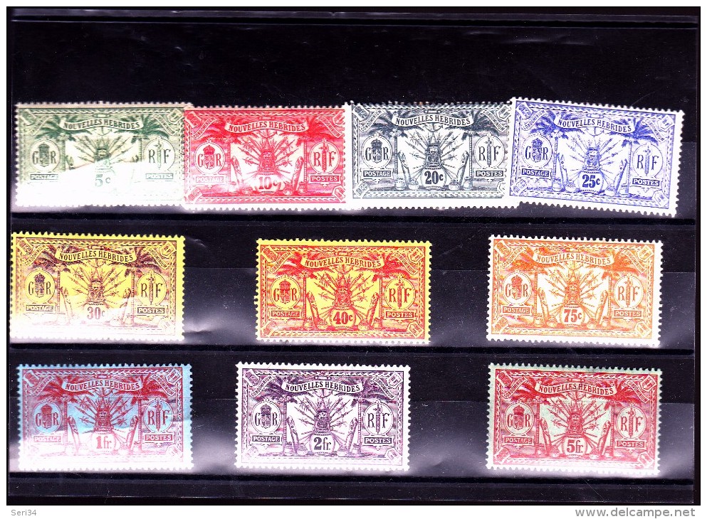 NOUVELLES HEBRIDES : Y&T : 27 à 37 * Sauf 33 - Unused Stamps