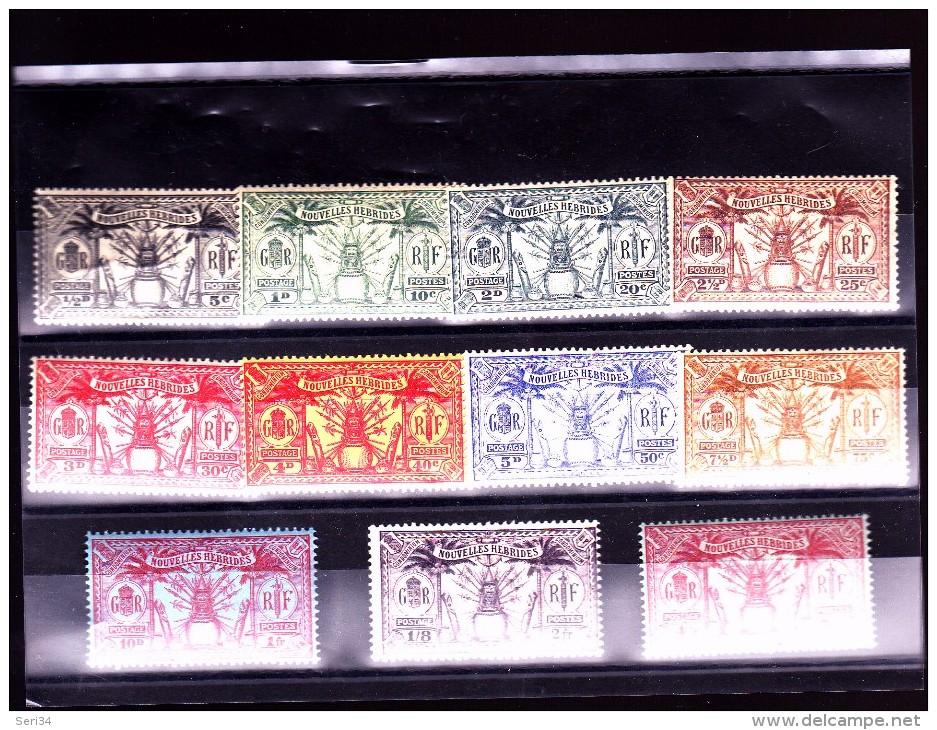 NOUVELLES HEBRIDES : Y&T : 80 à 90* - Unused Stamps