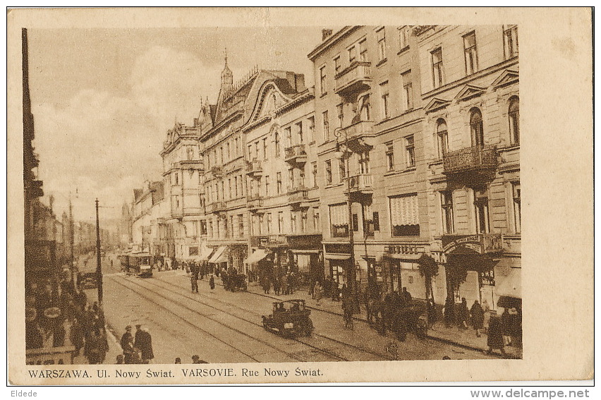 Warszawa Varsovie Ul. Nowy Swiat Tram - Polen