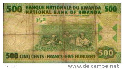 RWANDA - 500 Francs  01.02.2008 - Rwanda