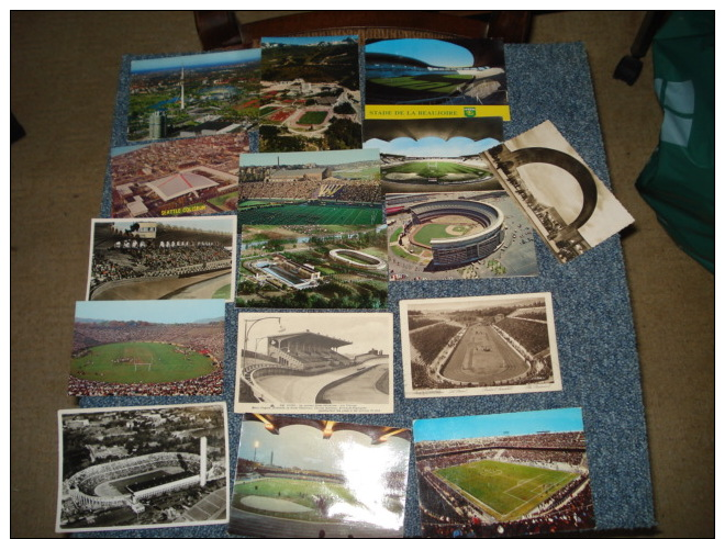 Lot De  54   Cartes Postales Sur Le Theme Des Stades De Foot-ball - 5 - 99 Cartes