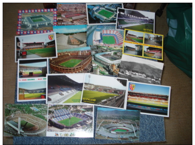 Lot De  54   Cartes Postales Sur Le Theme Des Stades De Foot-ball - 5 - 99 Cartes