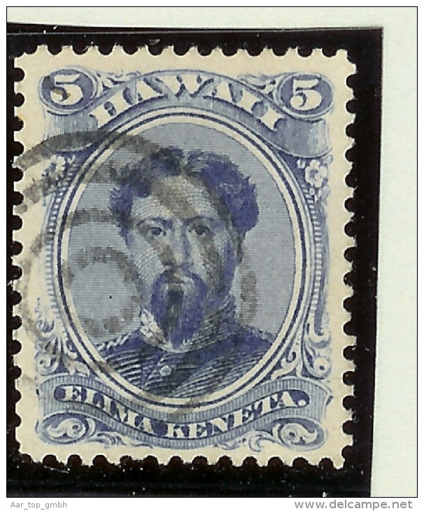 USA Hawaii 1866 Mi#17 Gest. 4Kreis-O - Hawaï