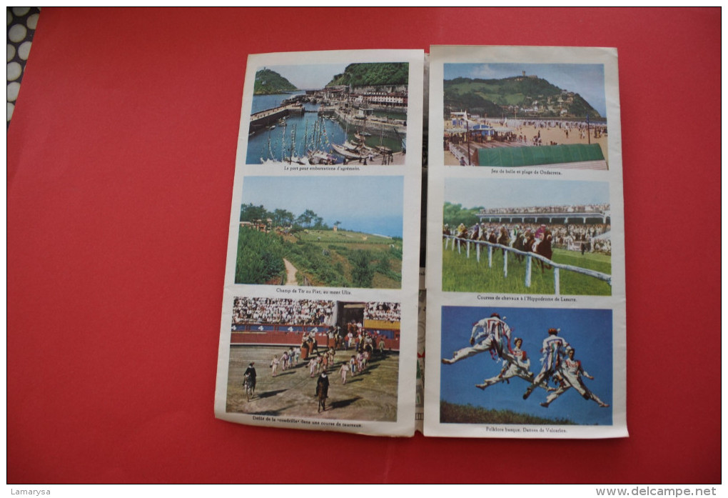 VINTAGE 1955 FOLLETOS TURISTICOS  SAN SEBASTIAN ESPANA ESPAGNE SPAIN EDITE PAR CENTRE ATTRACTION TOURISTIQUE