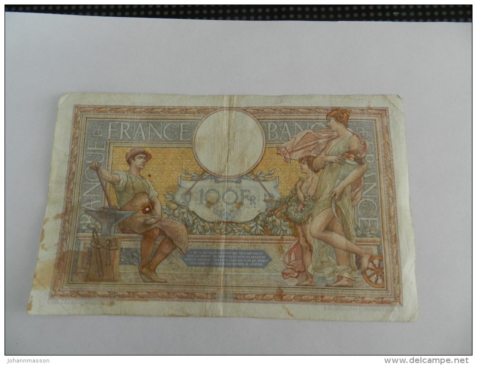 Billet  100  Francs   Merson  Du 17 -1- 1935  Numéros  C 47198 - 100 F 1908-1939 ''Luc Olivier Merson''
