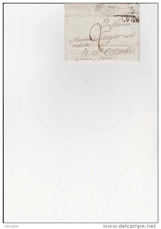 MARQUE POSTALE--- LYON 1815- - 1801-1848: Précurseurs XIX