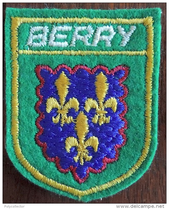 Patch Écusson Tissu Touristique : France - Berry - Blason - Ecussons Tissu