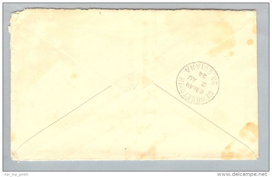 Brit.Guiana Georgetown 1924-08-02 Brief Nach Bern CH - Britisch-Guayana (...-1966)