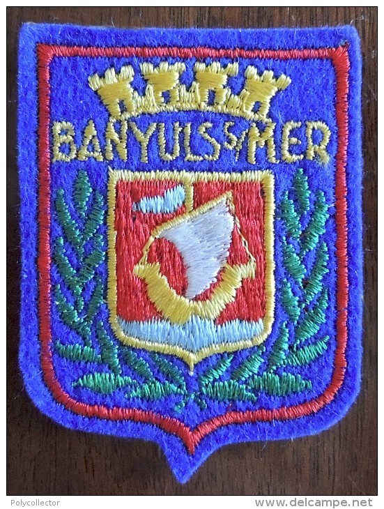 Patch Écusson Tissu Touristique : France - Banyuls Sur Mer - Ecussons Tissu