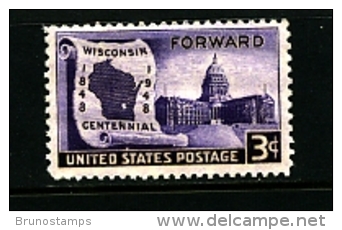 UNITED STATES/USA - 1948  WISCONSIN  MINT NH - Ungebraucht