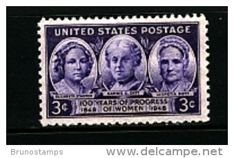 UNITED STATES/USA - 1948  PROGRESS OF WOMEN  MINT NH - Nuovi