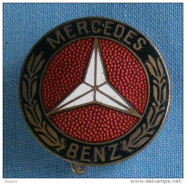 MERCEDES BENZ  - Car / Auto -  Vintage Enamel  Badge / Pin / Brooch Size Cca 25mm - Mercedes