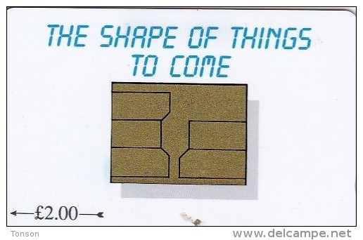 Isle Of Man, MAN 071, 2 £, The Shape Of Things To Come, 2 Scans.   Please Read - Isle Of Man
