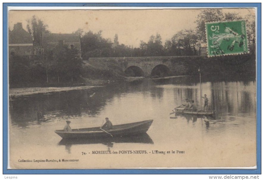 22 - MORIEUX Les PONTS NEUFS --  L'Etang Et Le Pont - Morieux