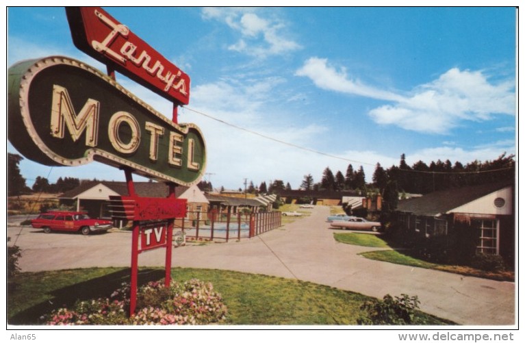 Vancouver Washington, Larry's Motel, Lodging, Auto, C1960s Vintage Postcard - Vancouver